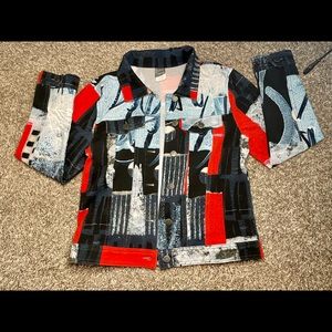 Simply Art by Dolcezza Abstract Stretchy Jacket
